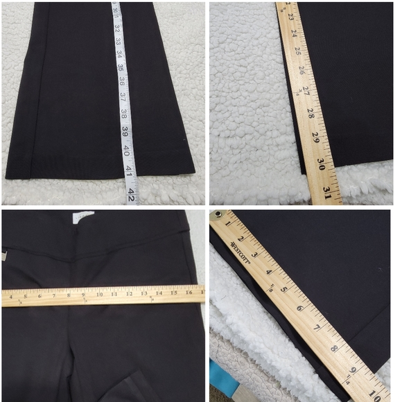 Lisette L Black Stretch Pull-on Flare Casual Dress Pants Size 6 - Picture 7 of 9